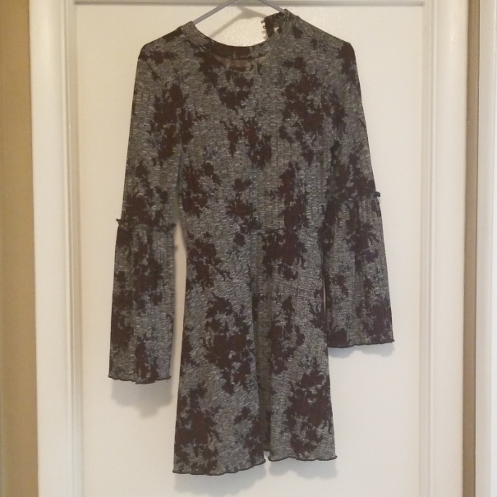Love five sweater dress with bell sleeves